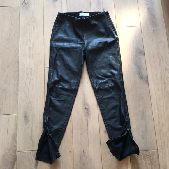 Free People Lana Vegan Leather Pants - Picture 3 of 12
